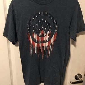 Gray/Blue Captain America Tee